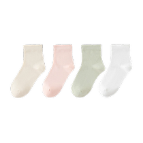 YEEHOO Yings maternity and postpartum socks comfortable and non-stretching mid-calf windproof socks for postpartum women four pairs in autumn and winter