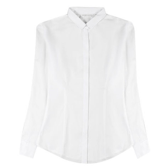 White shirt women's long-sleeved work clothes 2025 new shirt