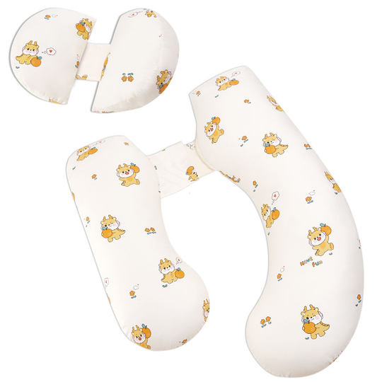 Haozimeng Pregnancy Pillow Waist Support Side Sleeping Pillow Belly Support Pure Cotton
