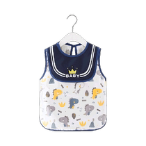 Baby smock for eating summer childrens eating bib baby waterproof anti-dirty anti-wearing bib painting apron