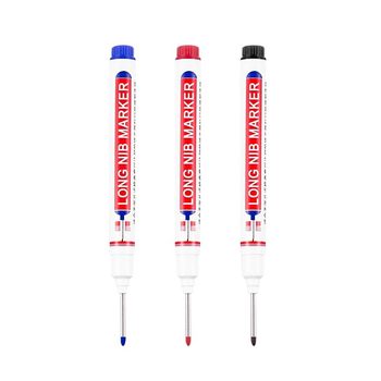 Long-head marker pen for oily construction sites, special carpentry marking pen, quick-drying, waterproof, oil-proof, non-fading, special use