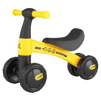 ລົດການດຸ່ນດ່ຽງເດັກນ້ອຍ 1-3 ປີ, ບໍ່ມີສະກູດເຕີ pedal, ເດັກນ້ອຍຍ່າງ, ເດັກອ່ອນແລະເດັກນ້ອຍ sliding scooter ສີ່ລໍ້