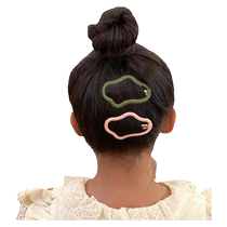 Childrens candy-colored cloud hairpin hollow broken hairpin BB clip girls cute side hairpin little girl