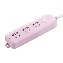 301 bull socket cartoon with USB bedside plug strip pink multi-function strip with cord dormitory strip