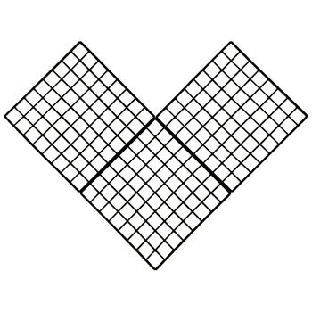 Xiao qian iron art love doll wall douyin internet celebrity heart shape
