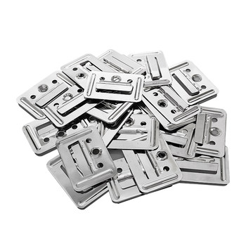 Special snap-on stainless steel reinforced card for integrated wall panels