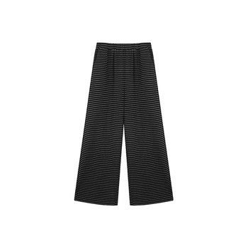 Annie ບໍ່ໄດ້ເປັນທີ່ນິຍົມຂອງ brushed composite thickened striped elastic pants ແອວບາດເຈັບແລະສໍາລັບແມ່ຍິງທີ່ມີໄຂມັນເລັກນ້ອຍຂະຫນາດໃຫຍ່ສະແດງໃຫ້ເຫັນ pants ຊື່