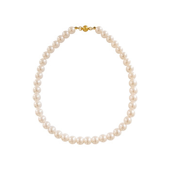 Ni ni's same style pearl necklace women's light luxury clavicle chain