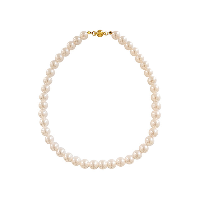 Ni Ni's same style pearl necklace women's light luxury clavicle chain