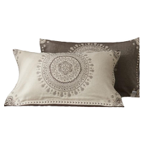 Anti-slip cotton pillow cover a pair of cotton gauze pillow covers summer anti-head oil household mens pad pillow pillow cover