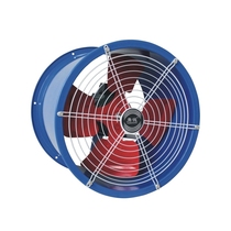 SF low noise axial flow fan 220V exhaust fan industrial dust removal ventilator 380V cylindrical duct powerful