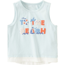 (Same style in the mall) David Bella Childrens Vest 2024 Summer New Boys Sleeveless T-Shirts Mens Baby Tops