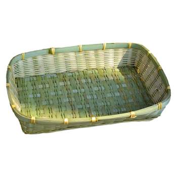 Bamboo weaving dustpan rectangular storage basket fruit and vegetable basket