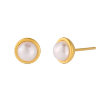 (Self-operated) VITARING Moonlight Earrings for Women in a Bowl S925 Silver Simple Literary Style Light Luxurious Versatile Earrings for Women