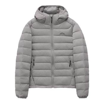 90 white duck down light rib down jacket