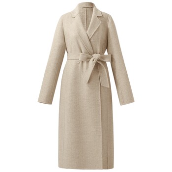 直降5折|歌莉娅高端羊毛大衣女冬季气质长款双面呢外套