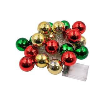 Christmas scene with decorative lanterns