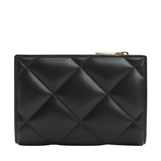 CHARLES&KEITH秋冬女包CK6-50770524-2柔软菱格多卡位短款钱包女