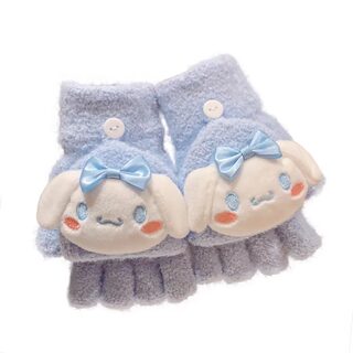 Gloves children's baby warm boy winter toddler child 2 years old 3 years old three years old autumn and winter boys half finger flip cover