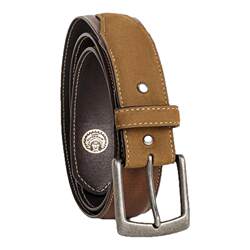 Madden Workwear American Retro Chief Leather Belt Top Layer Cowhide Belt Single Pin Buckle Genuine Leather Trouser Belt for Men