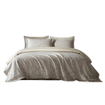 (Broken code-700) Mingdu 100-count Xinjiang cotton long-staple cotton yarn-dyed jacquard bedding four-piece set-Yanjing Bay