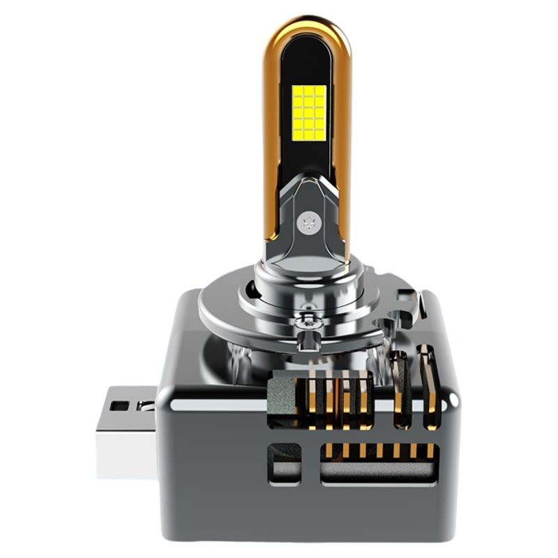 Original car xenon lights upgraded to ultra-bright laser LED headlights
