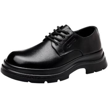 Aokang autumn genuine leather thick sole derby business men's shoes