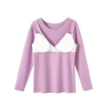 With breast pads] Maternity autumn clothes postpartum German velvet warm nursing clothes cotton sweaters pajamas maternity underwear confinement clothes winter