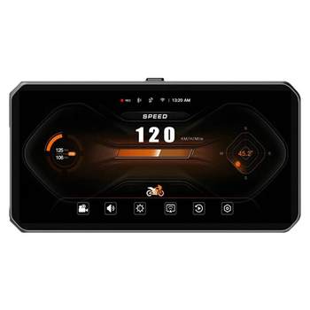 Motorcycle driving recorder front and rear double recording