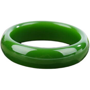 Authentic spinach green women's bracelet xinjiang hotan jade