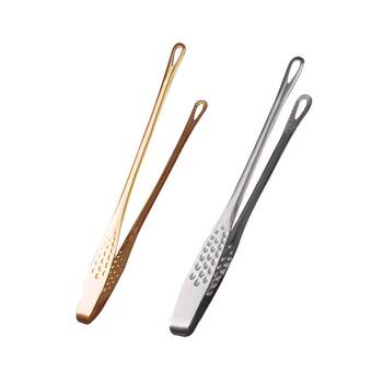 304 stainless steel food grade extended barbecue tongs