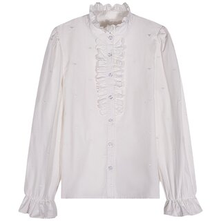 落落狷介白色法式衬衫2025新款女秋冬修身上衣内搭长袖小个子衬衣