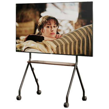 Northern arc floor standing tv stand movable trolley
