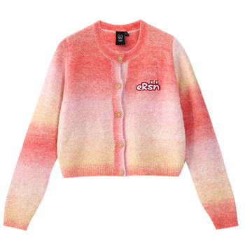 Er dopamine rainbow sweater for men and women in autumn and winter trendy cardigan sweater design niche couple knitted sweater Er dopamine rainbow sweater for men and women in autumn and winter trendy cardigan sweater design niche couple knitted sweater