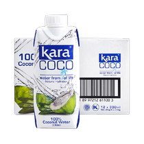 Kara Indonesia imports 100% coconut water 330ml*12 bottles of electrolyte juice drink 0 fat and low card