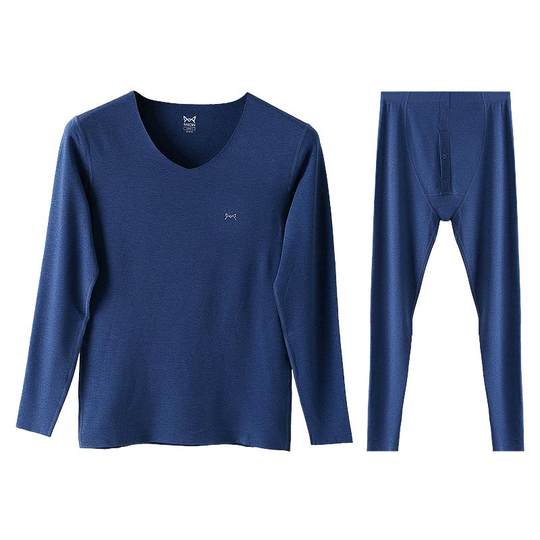 猫人男士保暖内衣男德绒无痕加厚恒温发热打底秋衣秋裤套装男冬季