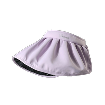 Vinyl sun hat for women summer UV-proof empty top hat sun hat to cover face shell sun hat large brim hat