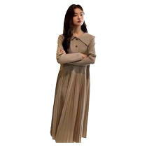 Jingqi Maternity Clothing Autumn Clothing 2024 New Fashion Knitted Casual Versatile Outer Wear Loose Slim Dress Autumn and Winter