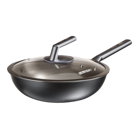 Aistar lightweight pure titanium wok non-stick household wok titanium wok