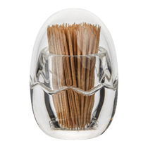 Transparent toothpick bottle thickened acrylic toothpick box round square plastic toothpick tube restaurant creative cotton swab box