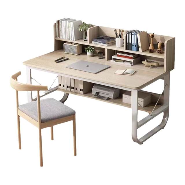 Integrated rack with drawer student writing desk study desk