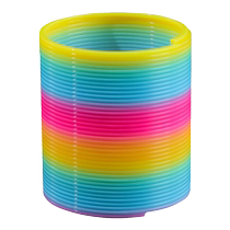 Large magic rainbow ring spring ring for boys and girls educational elastic ring baby luminous early education elastic ring toy