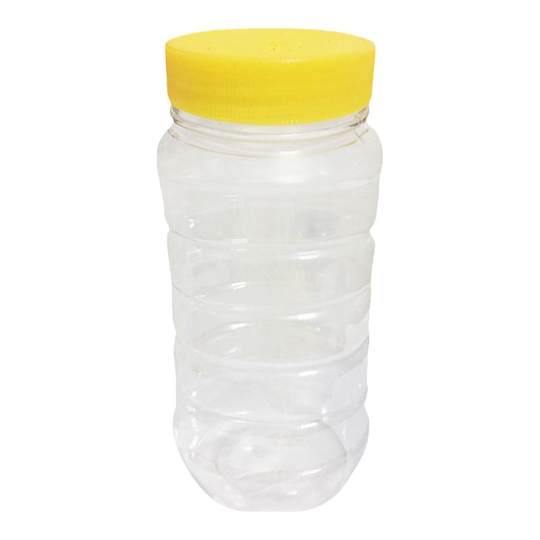Food grade transparent plastic bottle honey jar sealed jar