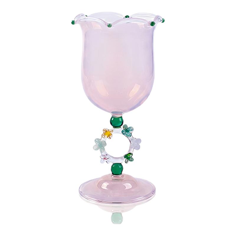 ECHO high-looking color ring glass red wine glass