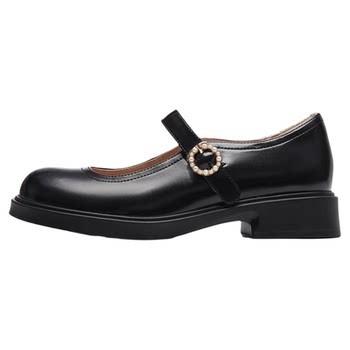 Tianmeiyi retro mary jane shoes flat shoes women's shallow mouth single shoes small leather shoes 2025 autumn new coy34aq5