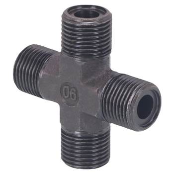 Transition joint of standard threaded high-pressure oil pipes for circulating gauges