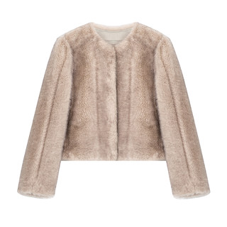 Temperamental sable eco-friendly fur coat