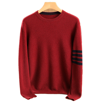 Men's 100% pure cashmere sweater youth sweater Men's 100% pure cashmere sweater youth sweater