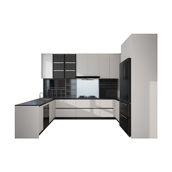 Quanyou whole house customized integrated cabinets home kitchen stove cabinets integrated small apartment kitchen cabinets wall cabinets storage cabinets