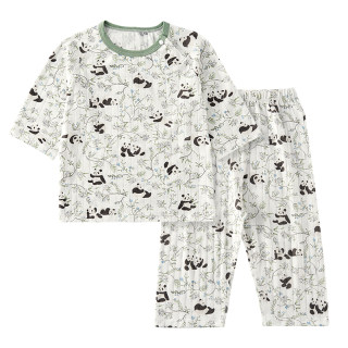 欧孕儿童睡衣套装2025夏季新款薄款纯棉宝宝家居服男孩女童空调服